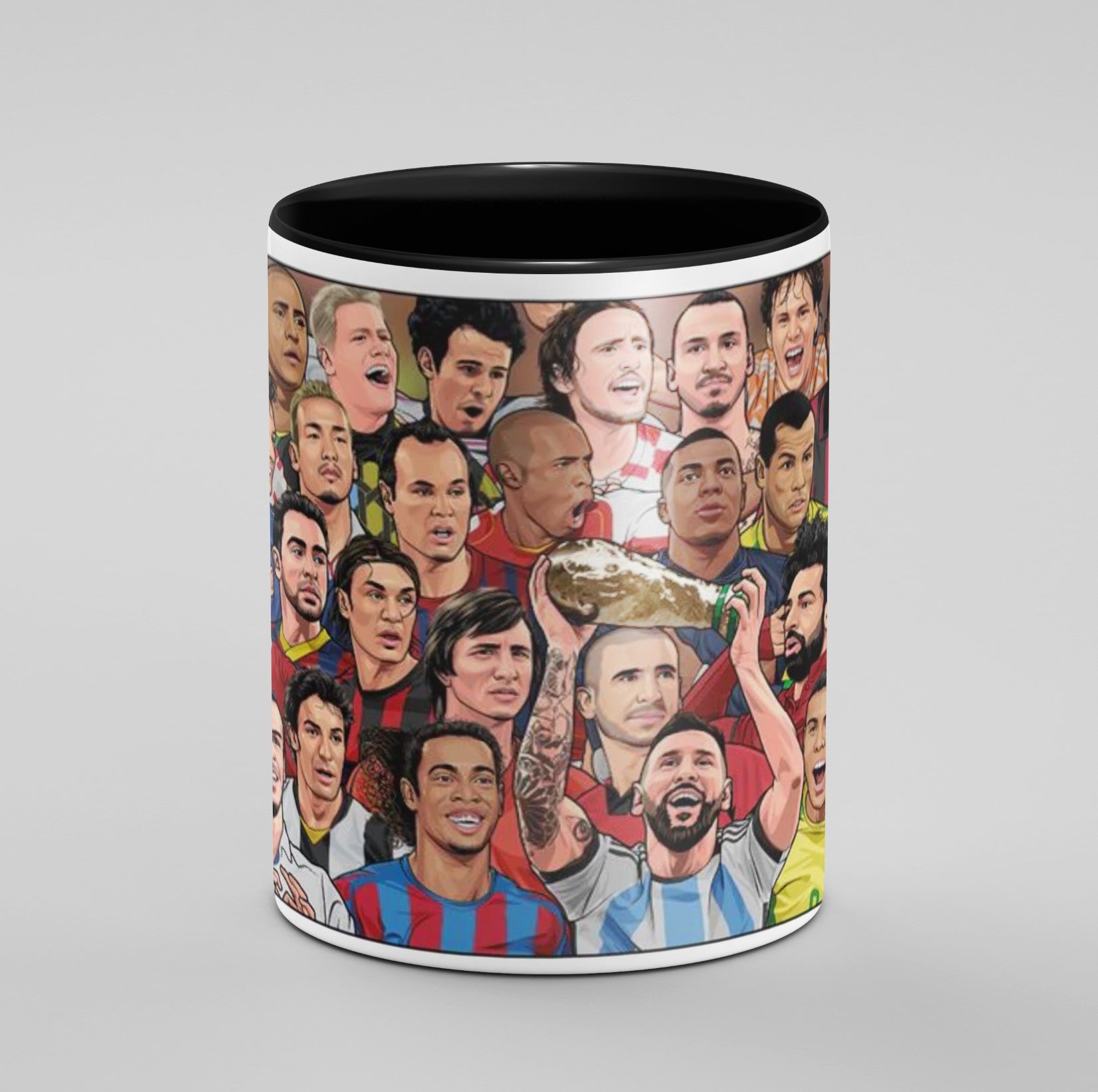 Futbolo Legendos Messi Ronaldo ir kiti - keraminis puodelis