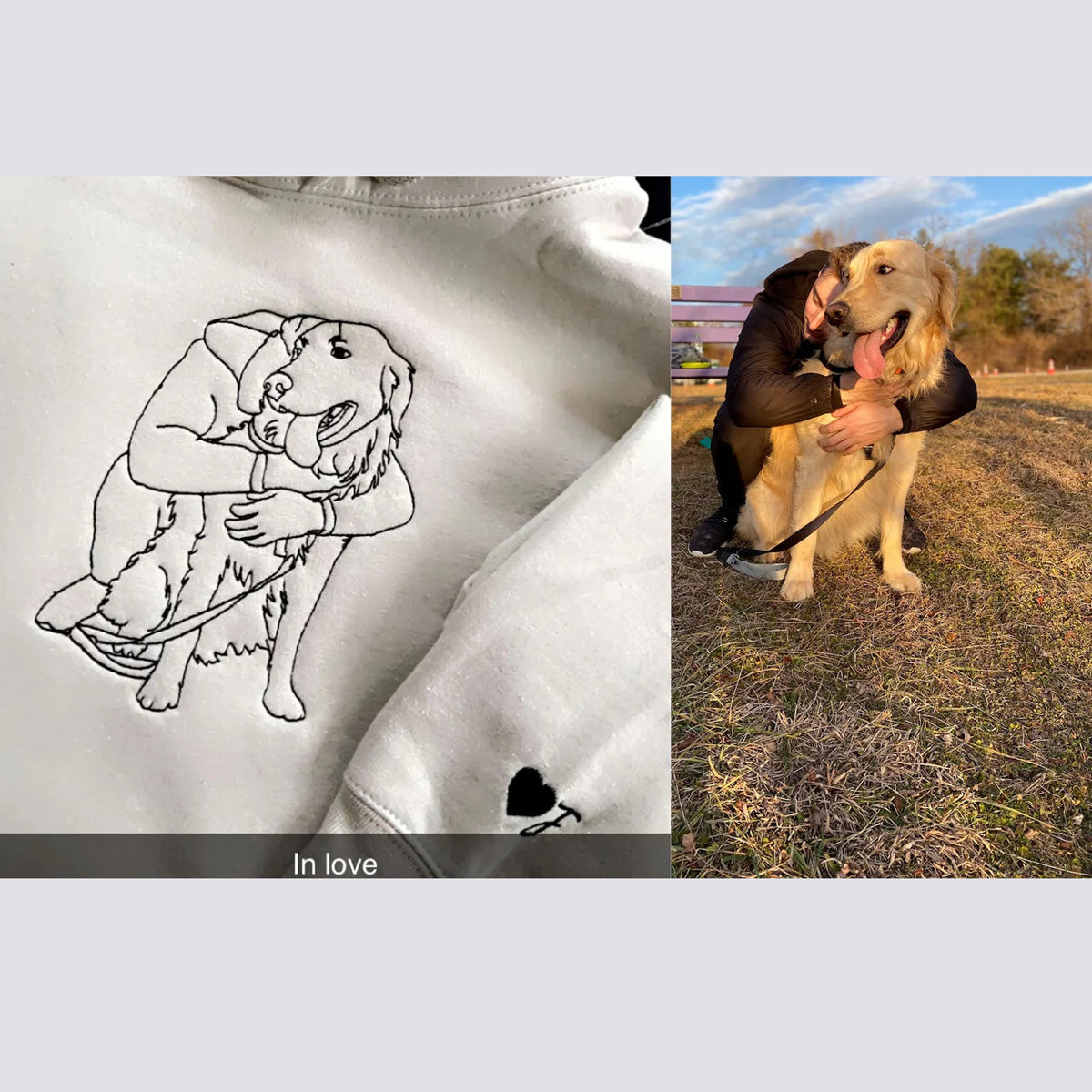 Siuvinėtas džemperis su jūsų nuotrauka