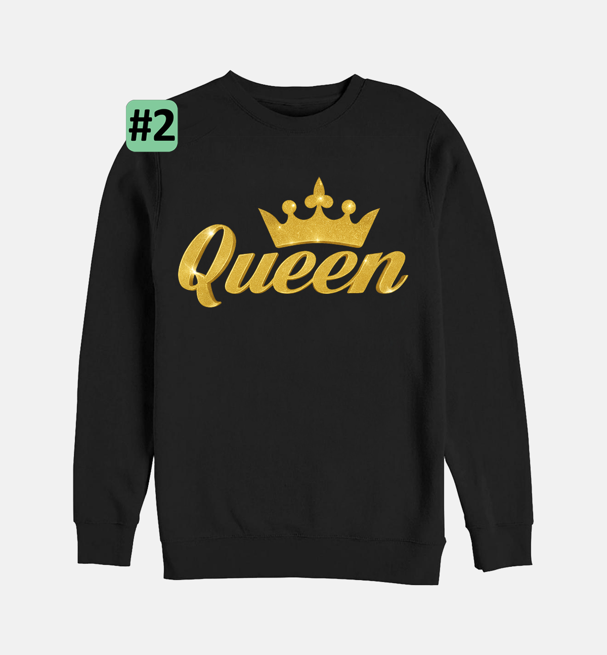 King ir Queen – siuvinėtas džemperis