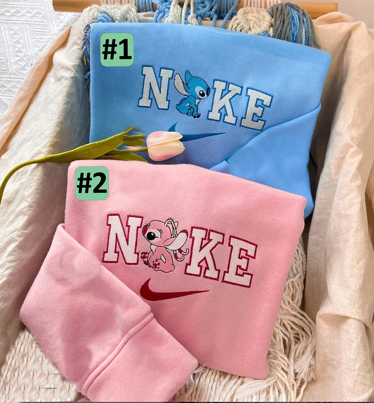 Lilo ir Stičas (“Lilo & Stitch”) – siuvinėtas džemperis