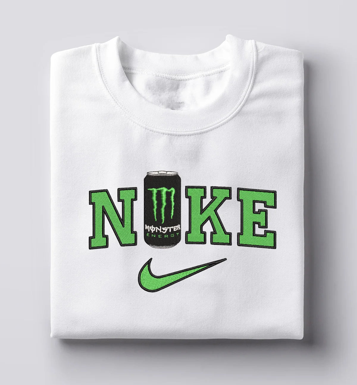 Monster Energetinis gėrimas – siuvinėtas džemperis