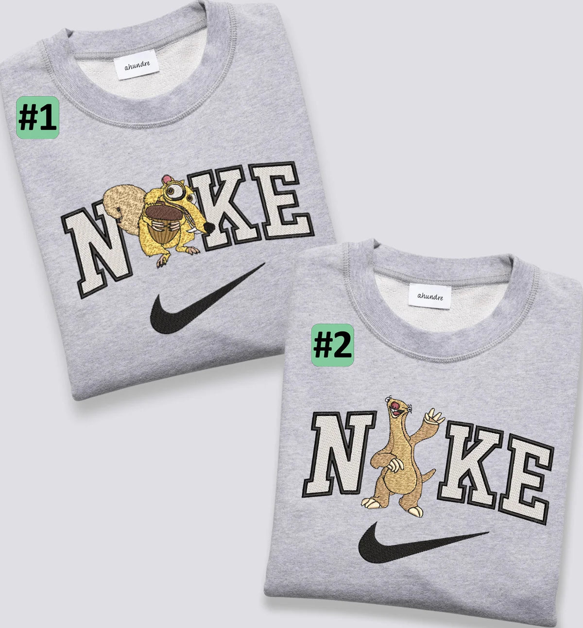 Sidas ir Voveriukas (“Ledynmetis”) – siuvinėtas džemperis