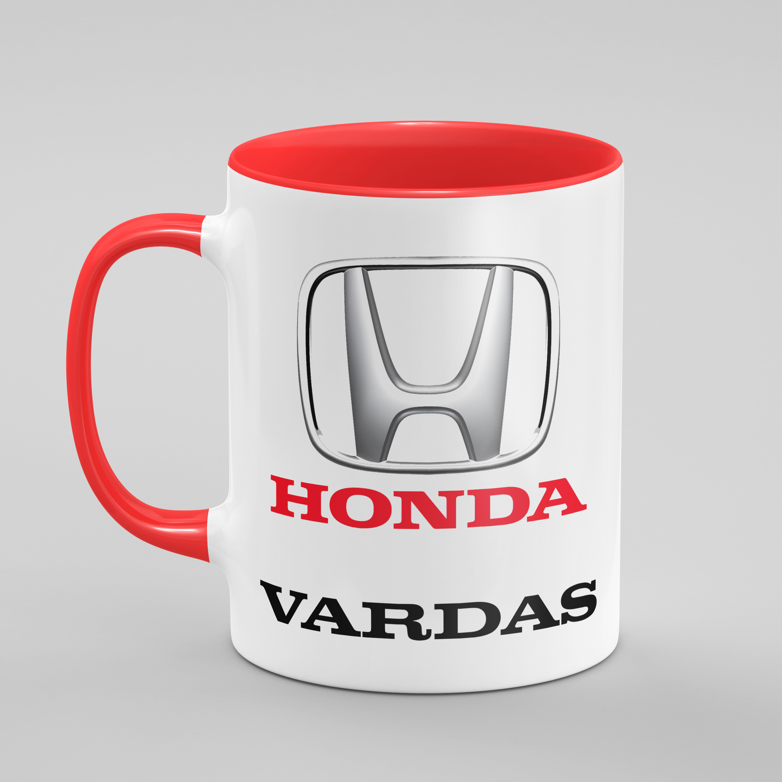 BMW, Mercedes Benz, Audi ir kitų gamintojų logotipai - keraminis puodelis su jūsu vardu