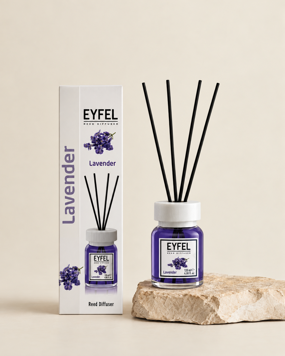 EYFEL namų kvapas su lazdelėmis 120 ml – 20 kvapų