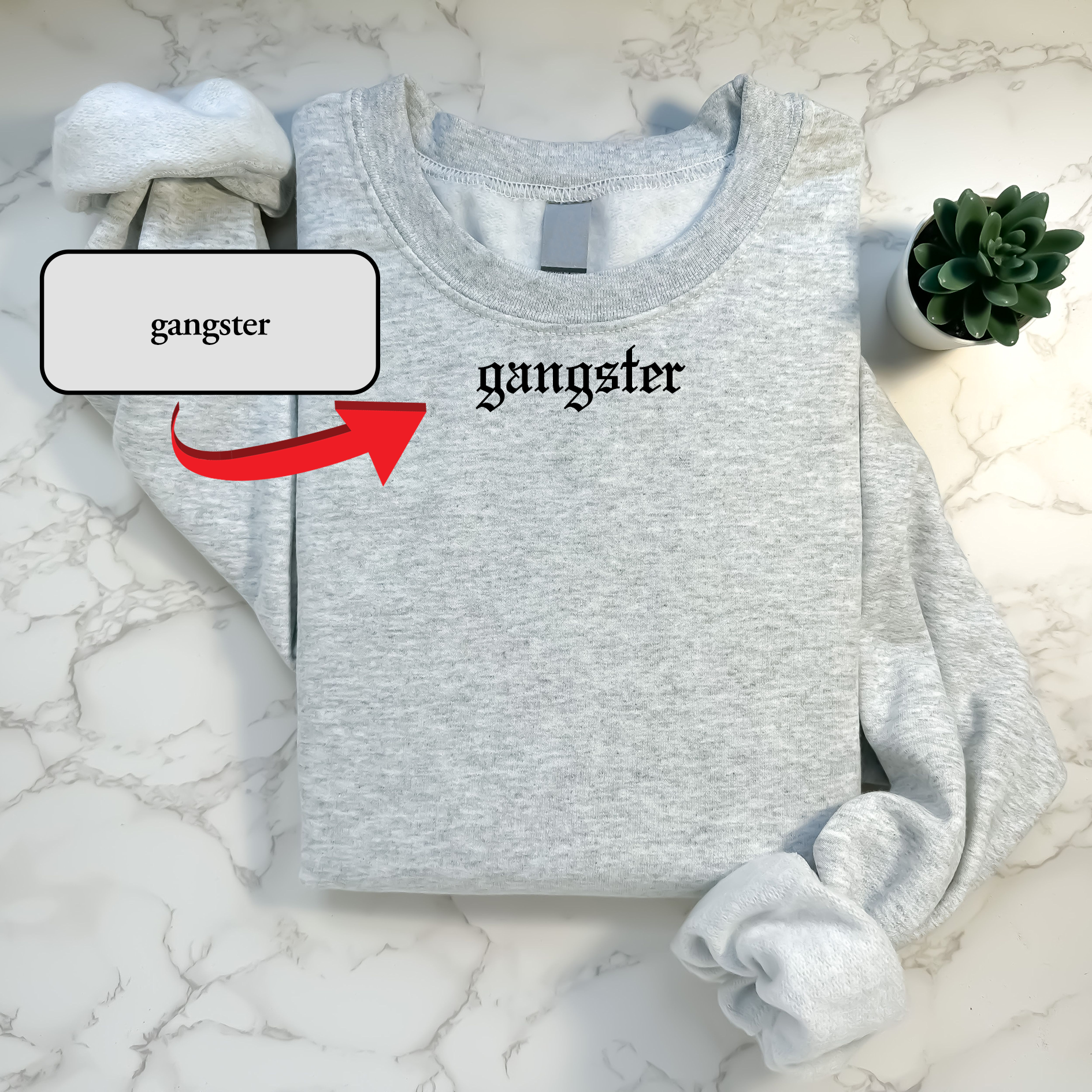 Džemperis su jūsų tekstu