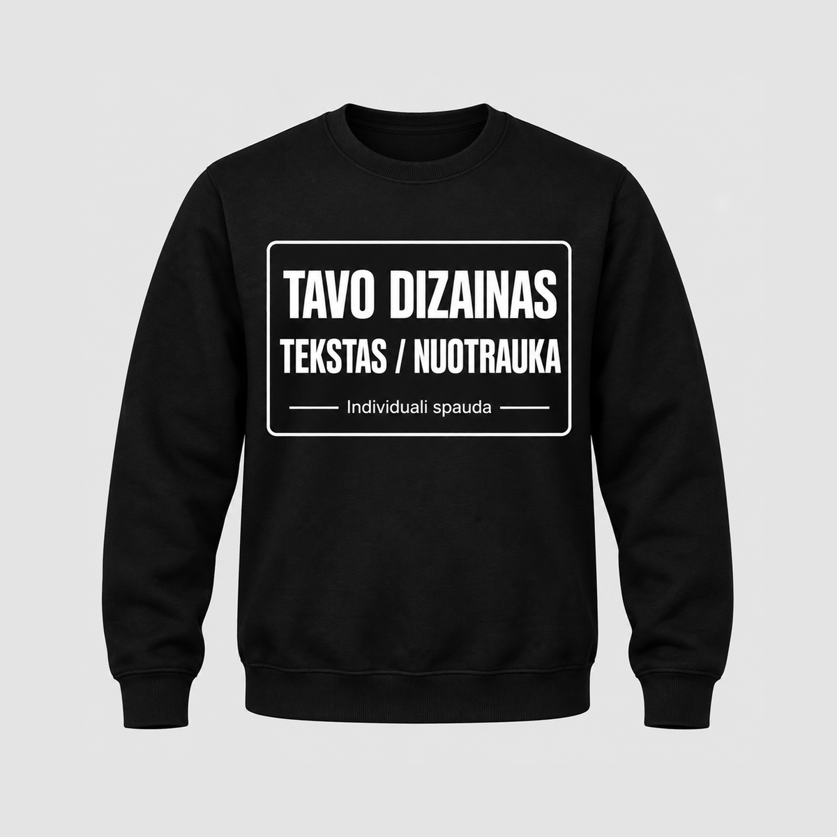 Spausdintas džemperis su jūsų nuotrauka