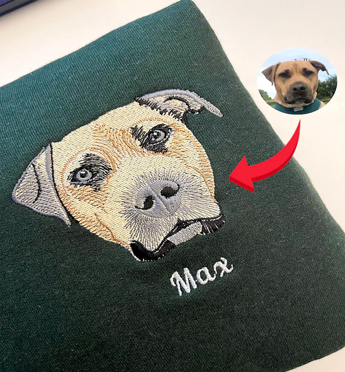 Siuvinėtas džemperis su jūsų nuotrauka