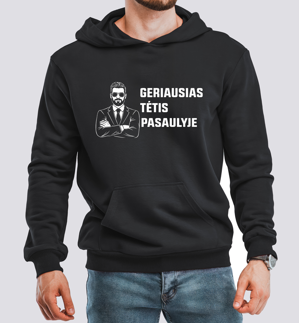 Tėtis – siuvinėti džemperiai tėčio tematika