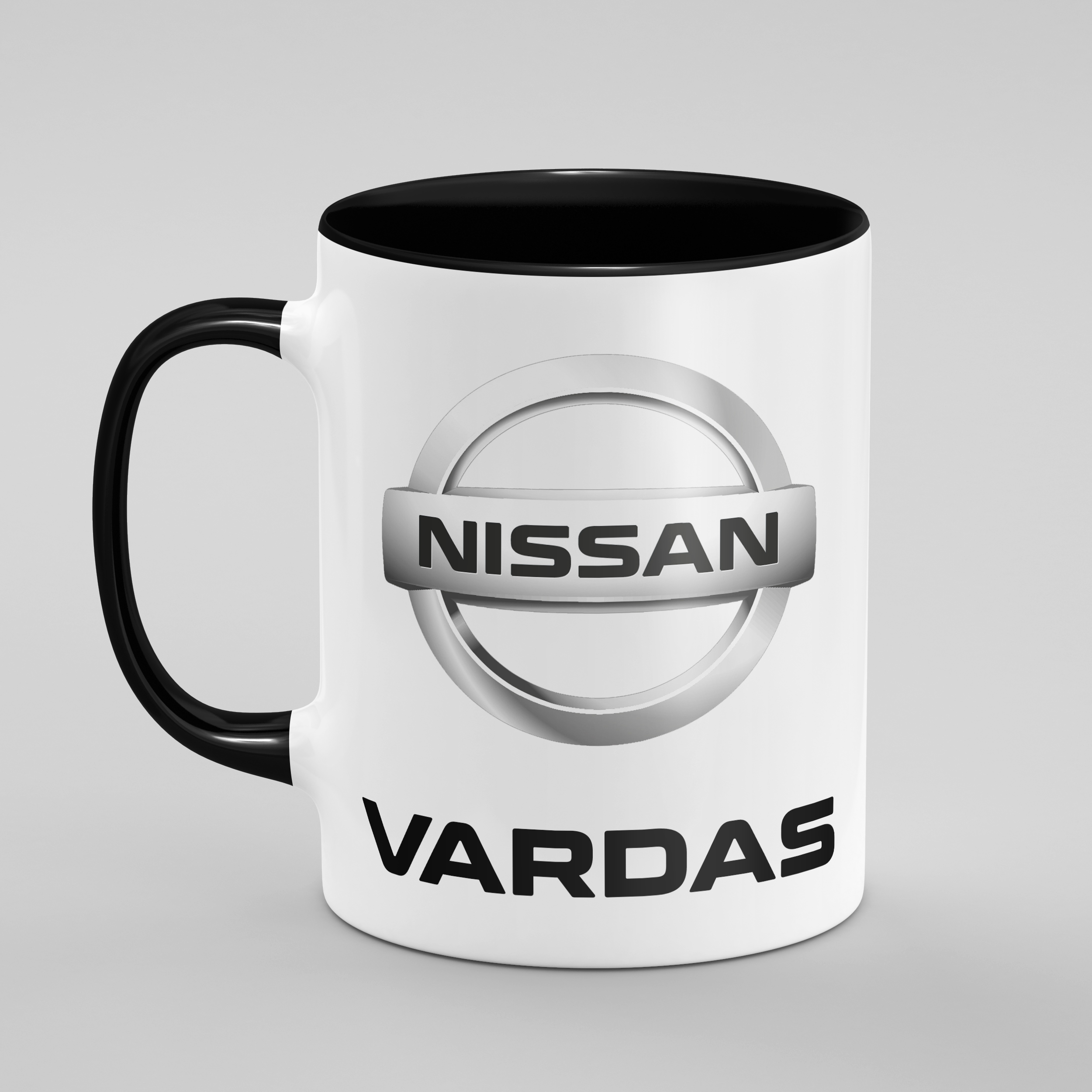 BMW, Mercedes Benz, Audi ir kitų gamintojų logotipai - keraminis puodelis su jūsu vardu