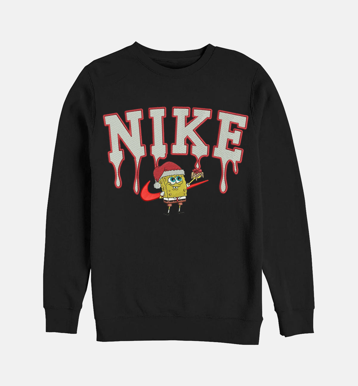 Kempiniukas Plačiakelnis Kalėdų senelis – siuvinėtas džemperis