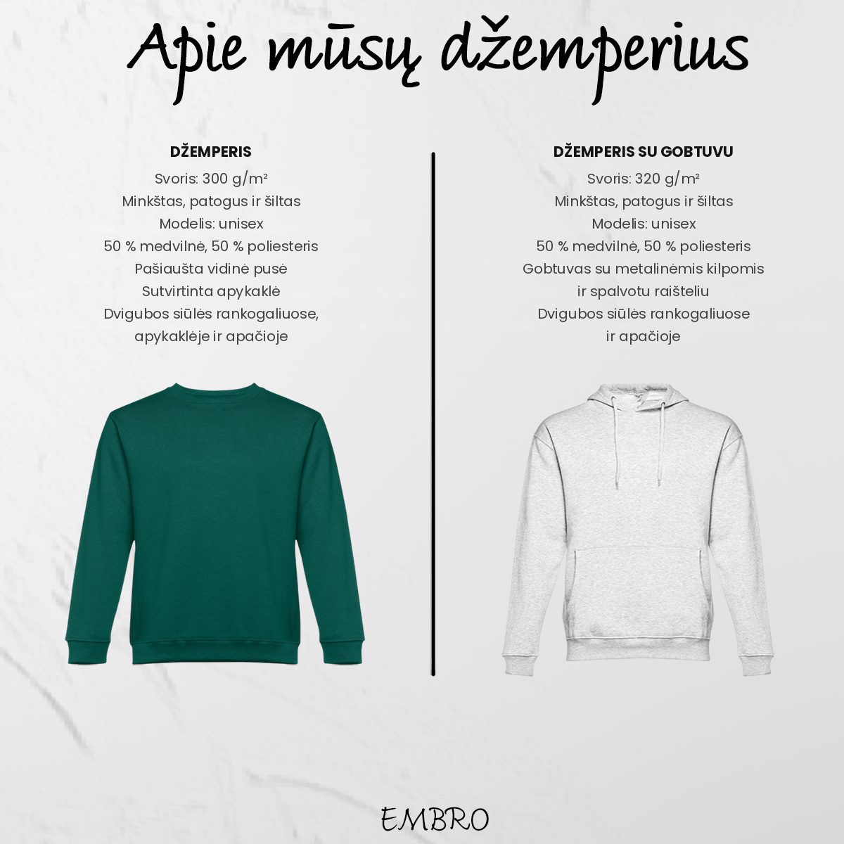 Spausdintas džemperis su jūsų nuotrauka